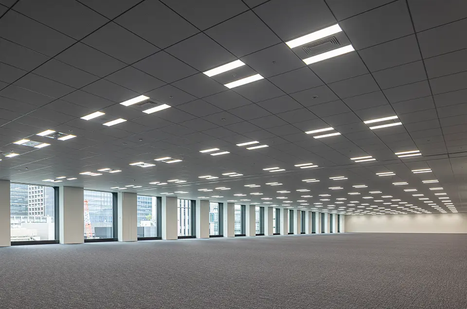 Office area on a standard floor
